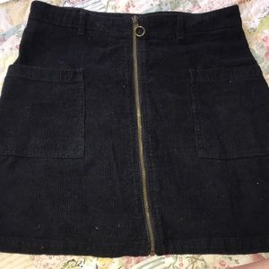 Altard State Black ZIP Skirt